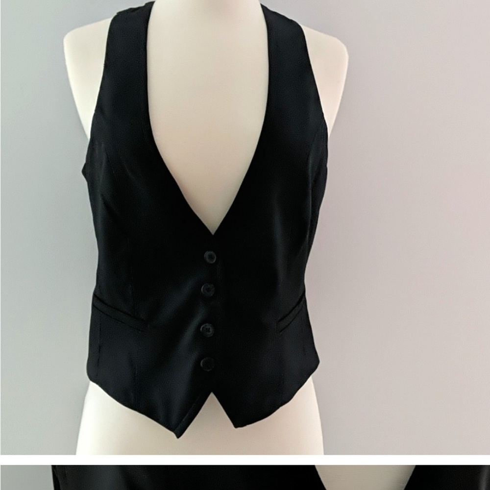 Sexy New York & Company Black Suiting Vest